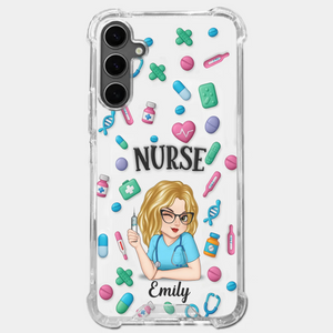 Nurse Life, Best Life - Nurse Personalized Custom 3D Inflated Effect Printed Clear Phone Case - Appreciation, Thank You Gift, Nurse Life, Doctor Life