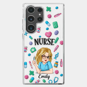 Nurse Life, Best Life - Nurse Personalized Custom 3D Inflated Effect Printed Clear Phone Case - Appreciation, Thank You Gift, Nurse Life, Doctor Life
