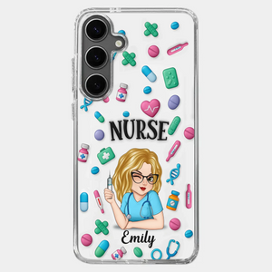 Nurse Life, Best Life - Nurse Personalized Custom 3D Inflated Effect Printed Clear Phone Case - Appreciation, Thank You Gift, Nurse Life, Doctor Life