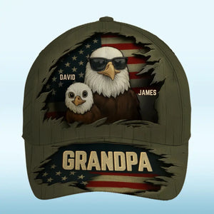 Where Family Gathers, Love Grows - Family Personalized Custom Hat, All Over Print Classic Cap - Father's Day, Gift For Dad, Grandpa