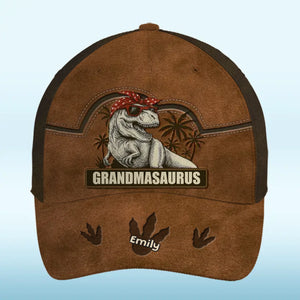 Roars Louder Than Her Grandkids - Family Personalized Custom Hat, All Over Print Classic Cap - Mother's Day, Gift For Mom, Grandma