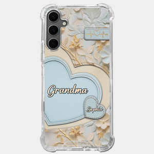 Tied Together By Love - Family Personalized Custom 3D Inflated Effect Printed Clear Phone Case - Mother's Day, Gift For Mom, Grandma