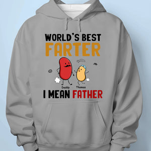 Blame It On The Beans Or Dad - Family Personalized Custom Unisex T-shirt, Premium T-shirt, Hoodie - Father's Day, Gift For Dad