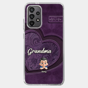 Always In Your Hug, Grandma - Family Personalized Custom Clear Phone Case - Mother's Day, Gift For Mom, Grandma