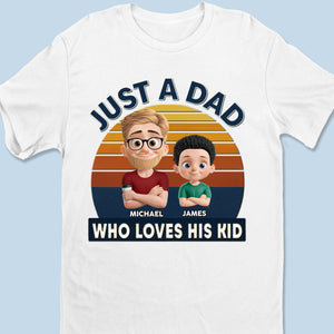 Just A Guy, Totally Owned By His Kids - Family Personalized Custom Unisex T-shirt, Premium T-shirt, Hoodie - Father's Day, Gift For Dad, Grandpa