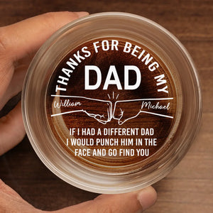 Best Dad, No Debates Needed - Family Personalized Custom Whiskey Glass - Father's Day, Gift For Dad