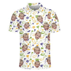 Custom Photo Par-fect Dad - Family Personalized Custom All Over Print Polo Shirt - Father's Day, Gift For Dad, Sport Lovers, Sport Players