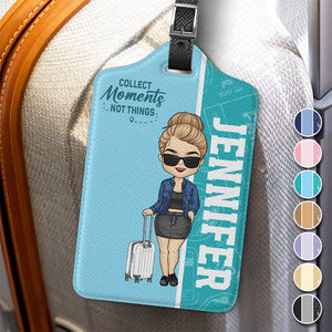 To Travel Is To Live - Travel Personalized Custom Luggage Tag - Holiday Vacation Gift, Gift For Adventure Travel Lovers
