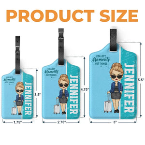 To Travel Is To Live - Travel Personalized Custom Luggage Tag - Holiday Vacation Gift, Gift For Adventure Travel Lovers