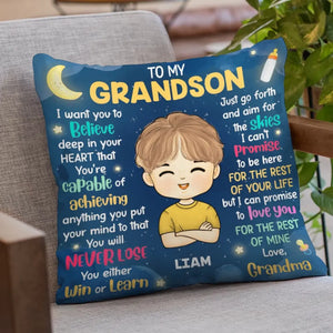 I Love You For The Rest Of Mine - Family Personalized Custom Pillow - Gift For Grandma