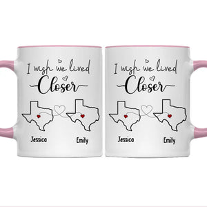 Friendship’s The Wine Of Life - Bestie Personalized Custom Accent Mug - Gift For Best Friends, BFF, Sisters