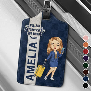 Collect Moments - Travel Personalized Custom Luggage Tag - Holiday Vacation Gift, Gift For Adventure Travel Lovers