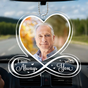 Custom Photo I Always Miss You - Memorial Personalized Custom Car Ornament - Acrylic Custom Shaped - Sympathy Gift For Family Members