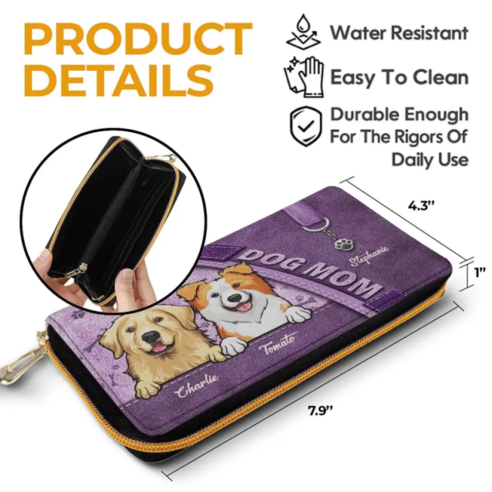 Pets Are Humanizing - Dog & Cat Personalized Custom Leather Long Wallet - Gift For Pet Owners, Pet Lovers