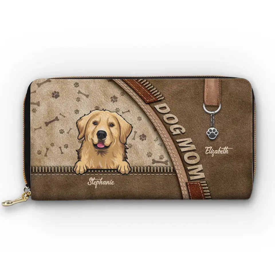 Dogs Just Need You And Love - Dog & Cat Personalized Custom Leather Long Wallet - Gift For Pet Owners, Pet Lovers