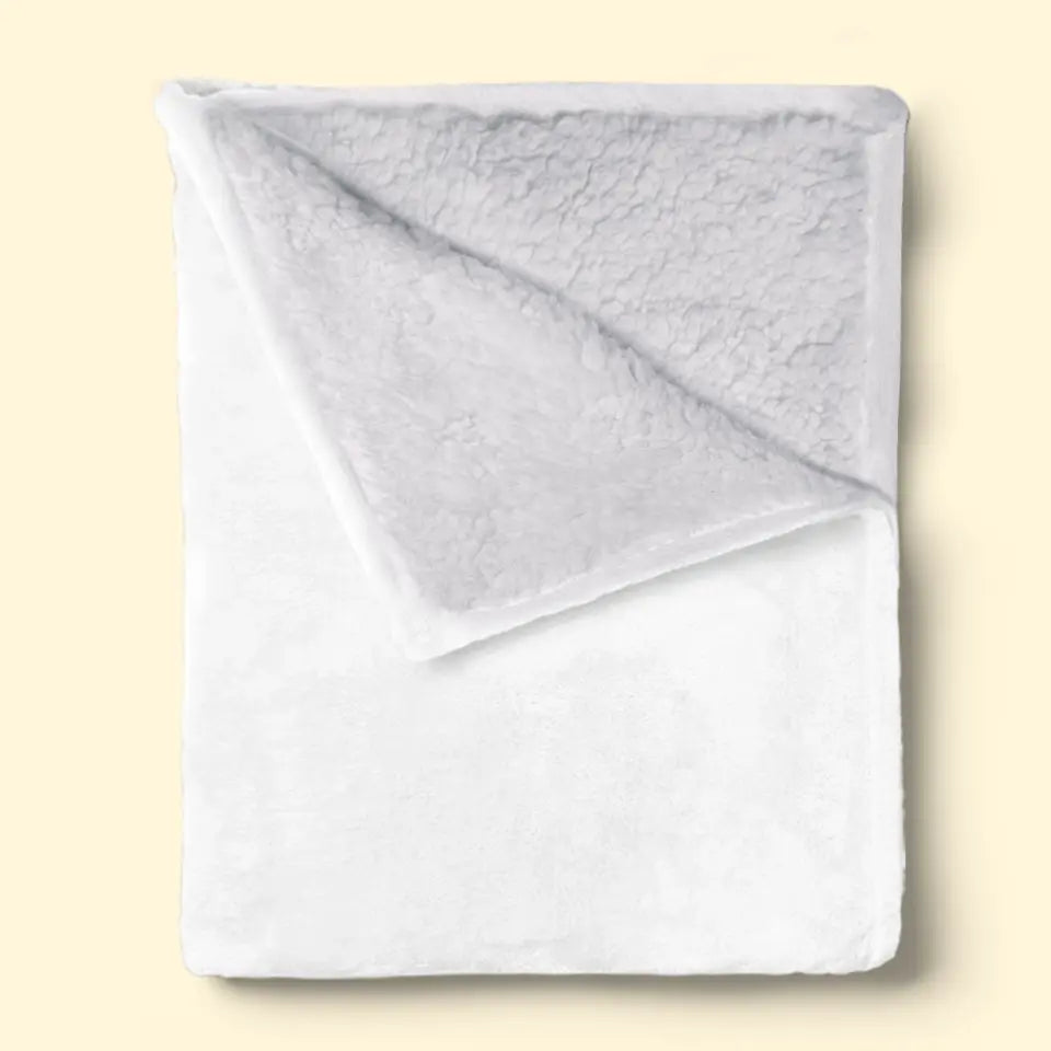 Think Of This Blanket As A Hug - Family Personalized Custom Blanket - Gift For Grandma