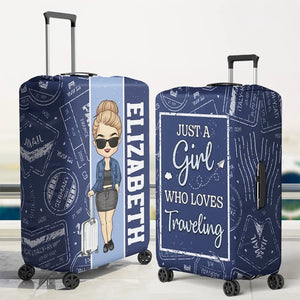 Travel Far Enough, You Meet Yourself - Travel Personalized Custom Luggage Cover - Holiday Vacation Gift, Gift For Adventure Travel Lovers