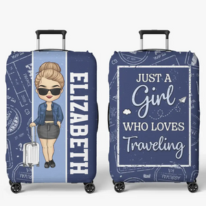 Travel Far Enough, You Meet Yourself - Travel Personalized Custom Luggage Cover - Holiday Vacation Gift, Gift For Adventure Travel Lovers