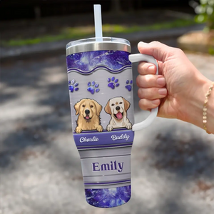 You Are Always My Best Fur Mom - Dog & Cat Personalized Custom 40 Oz Stainless Steel Tumbler With Handle - Gift For Pet Owners, Pet Lovers