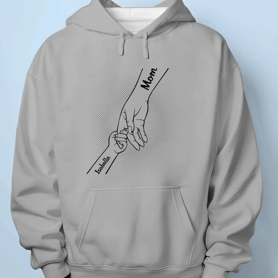 Hold My World - Family Personalized Custom Unisex T-shirt, Hoodie, Sweatshirt - Mother's Day, Gift For Mom, Grandma