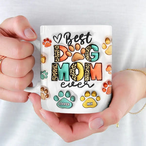 Love Is A Wet Nose And A Wagging Tail - Dog & Cat Personalized Custom 3D Inflated Effect Printed Mug - Gift For Pet Owners, Pet Lovers