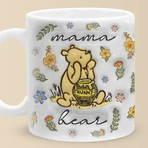 Motherhood Has A Very Humanizing Effect - Family Personalized Custom 3D Inflated Effect Printed Mug - Mother's Day, Gift For Mom, Grandma