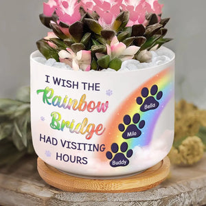 You’re In Our Thoughts - Memorial Personalized Custom Home Decor Ceramic Plant Pot - Sympathy Gift For Pet Owners, Pet Lovers