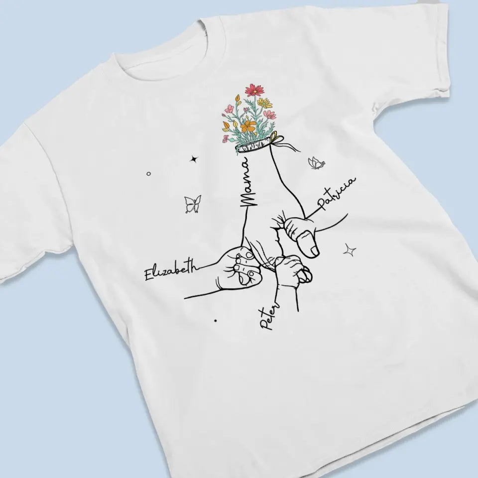 You Hold Me So Gently - Family Personalized Custom Unisex T-shirt, Hoodie, Sweatshirt - Mother's Day, Gift For Mom, Grandma