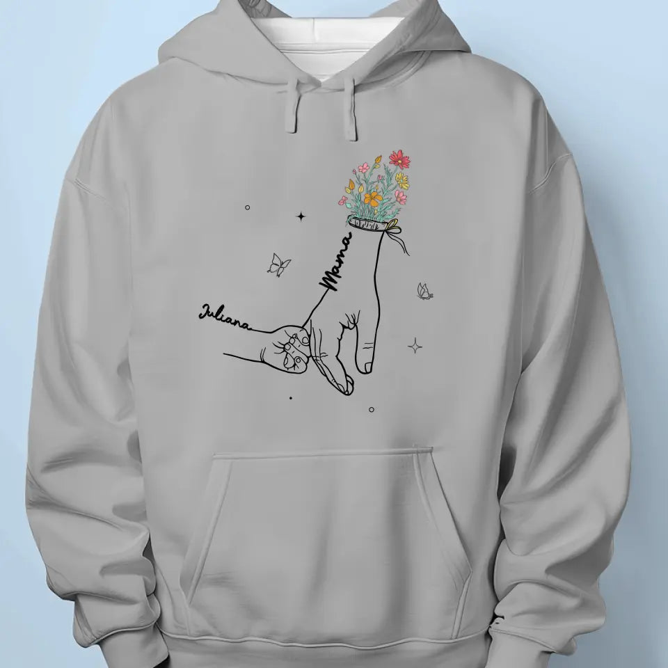 You Hold Me So Gently - Family Personalized Custom Unisex T-shirt, Hoodie, Sweatshirt - Mother's Day, Gift For Mom, Grandma