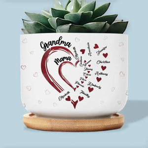 The Amazing Journey Of A Mother's Love - Family Personalized Custom Home Decor Ceramic Plant Pot - Mother's Day, House Warming Gift For Mom, Grandma