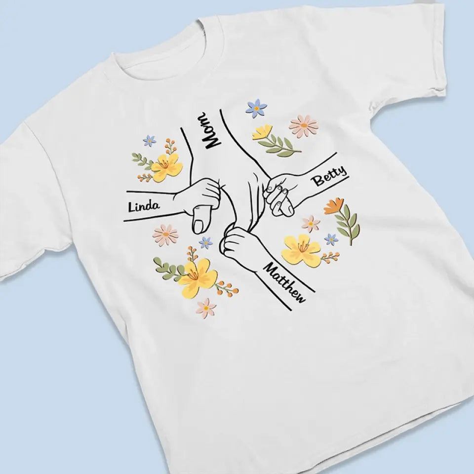 We Are Born Of Love, Love Is Our Mummy - Family Personalized Custom Unisex T-shirt, Hoodie, Sweatshirt - Mother's Day, Gift For Mom, Grandma