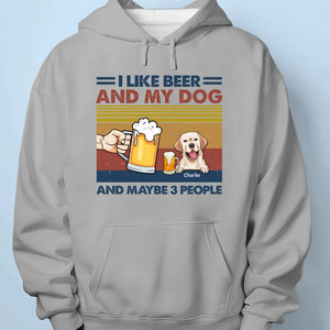 I Like Dog And Beer - Dog Personalized Custom Unisex T-shirt, Hoodie, Sweatshirt - Father's Day, Gift For Pet Owners, Pet Lovers