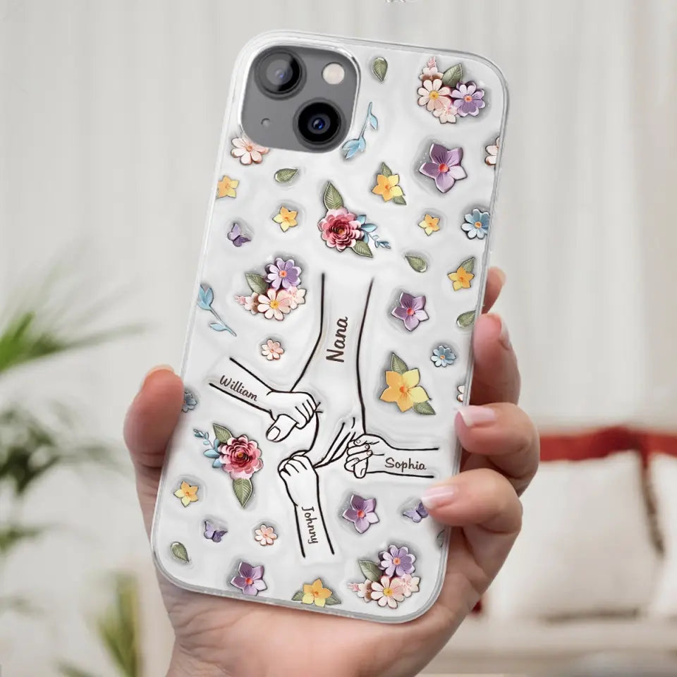 Best Mommy Ever Ever - Family Personalized Custom 3D Inflated Effect Printed Clear Phone Case - Mother's Day, Gift For Mom, Grandma