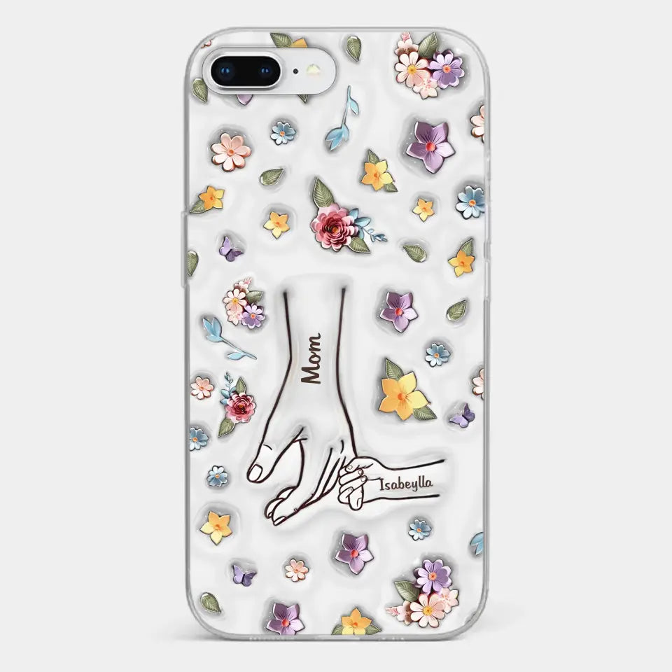 Best Mommy Ever Ever - Family Personalized Custom 3D Inflated Effect Printed Clear Phone Case - Mother's Day, Gift For Mom, Grandma