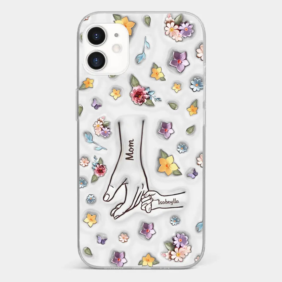 Best Mommy Ever Ever - Family Personalized Custom 3D Inflated Effect Printed Clear Phone Case - Mother's Day, Gift For Mom, Grandma