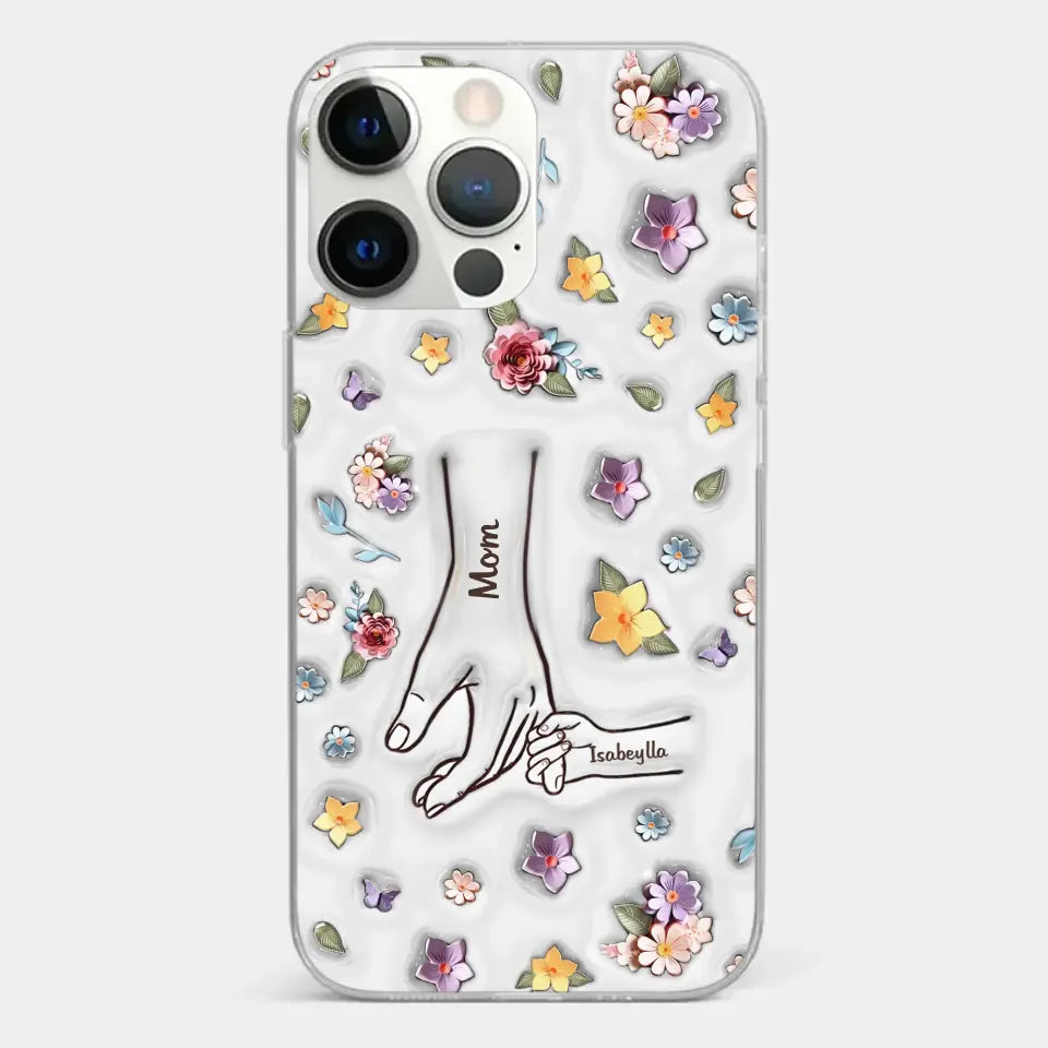 Best Mommy Ever Ever - Family Personalized Custom 3D Inflated Effect Printed Clear Phone Case - Mother's Day, Gift For Mom, Grandma