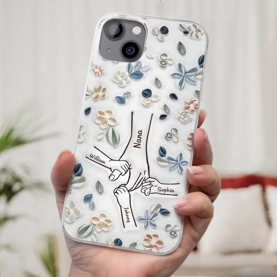 Mom, You Are My Hero - Family Personalized Custom 3D Inflated Effect Printed Clear Phone Case - Mother's Day, Gift For Mom, Grandma