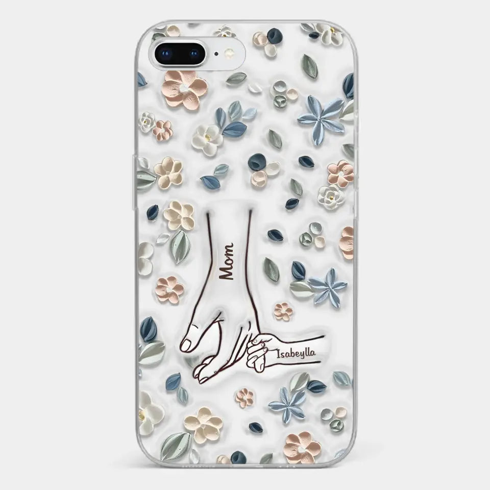 Mom, You Are My Hero - Family Personalized Custom 3D Inflated Effect Printed Clear Phone Case - Mother's Day, Gift For Mom, Grandma