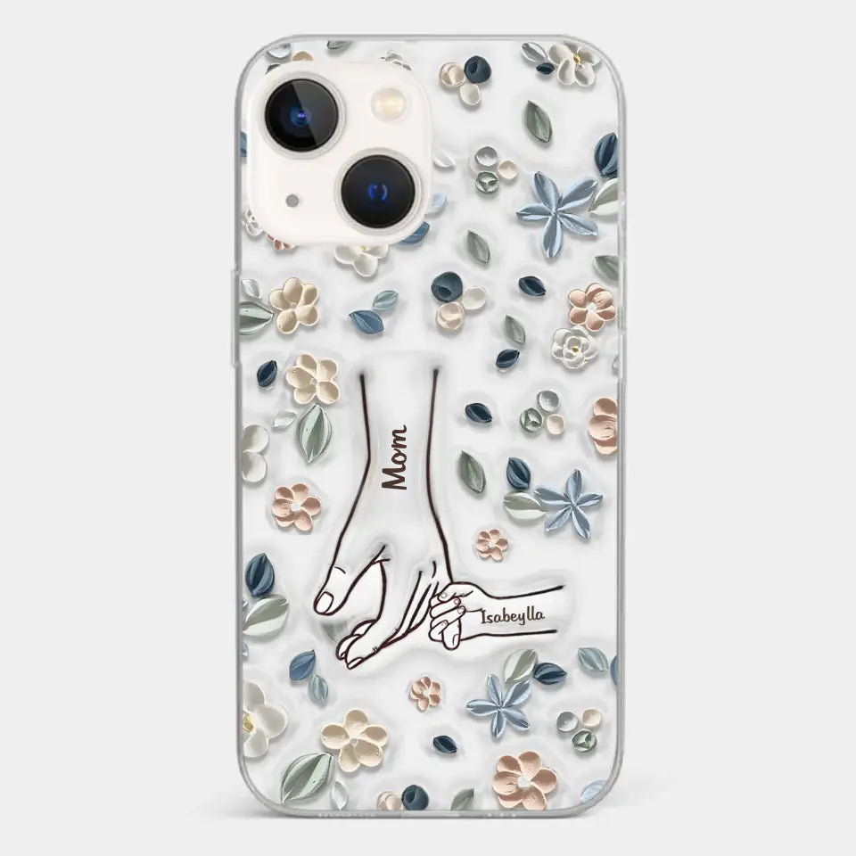 Mom, You Are My Hero - Family Personalized Custom 3D Inflated Effect Printed Clear Phone Case - Mother's Day, Gift For Mom, Grandma