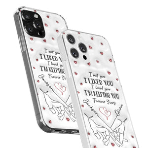 From Our First Kiss Till Our Last Breath - Couple Personalized Custom 3D Inflated Effect Printed Clear Phone Case - Gift For Husband Wife, Anniversary