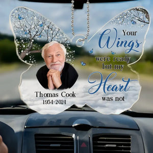 Custom Photo You Always On My Mind - Memorial Personalized Custom Car Ornament - Acrylic Custom Shaped - Sympathy Gift For Family Members