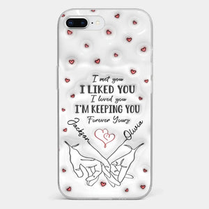 From Our First Kiss Till Our Last Breath - Couple Personalized Custom 3D Inflated Effect Printed Clear Phone Case - Gift For Husband Wife, Anniversary