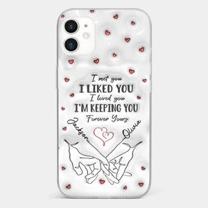 From Our First Kiss Till Our Last Breath - Couple Personalized Custom 3D Inflated Effect Printed Clear Phone Case - Gift For Husband Wife, Anniversary