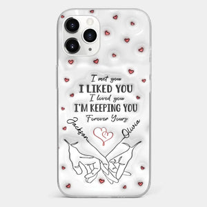 From Our First Kiss Till Our Last Breath - Couple Personalized Custom 3D Inflated Effect Printed Clear Phone Case - Gift For Husband Wife, Anniversary