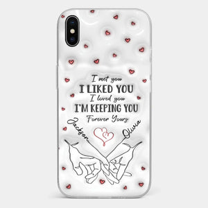 From Our First Kiss Till Our Last Breath - Couple Personalized Custom 3D Inflated Effect Printed Clear Phone Case - Gift For Husband Wife, Anniversary