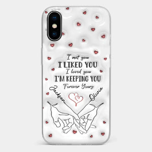 From Our First Kiss Till Our Last Breath - Couple Personalized Custom 3D Inflated Effect Printed Clear Phone Case - Gift For Husband Wife, Anniversary