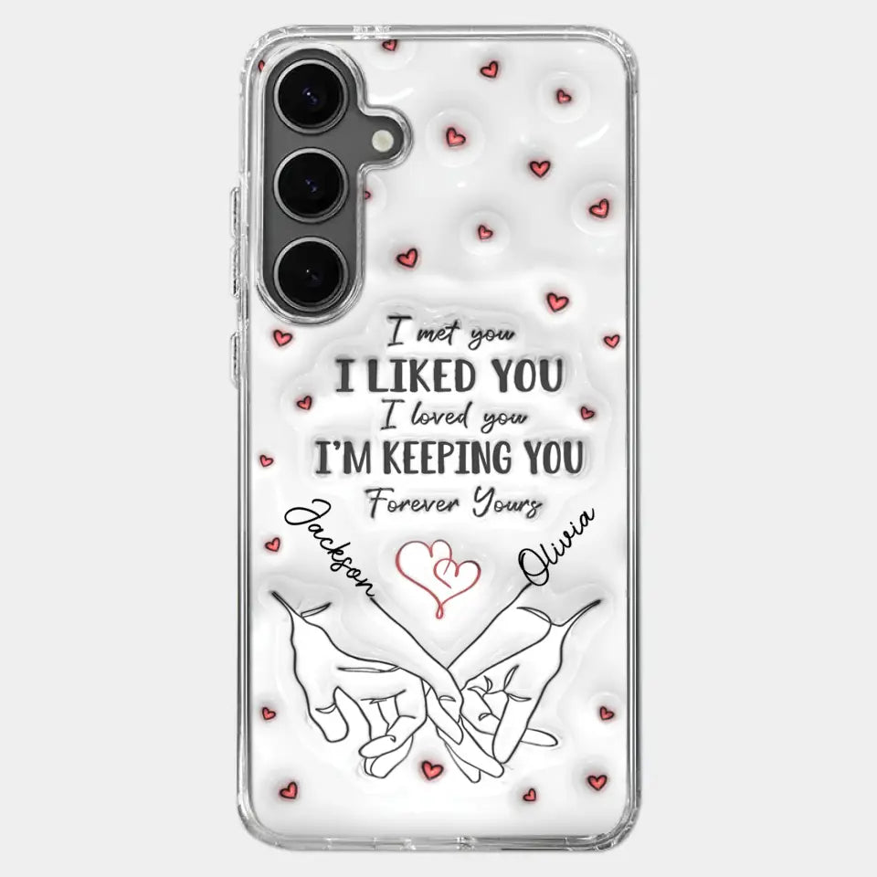 From Our First Kiss Till Our Last Breath - Couple Personalized Custom 3D Inflated Effect Printed Clear Phone Case - Gift For Husband Wife, Anniversary