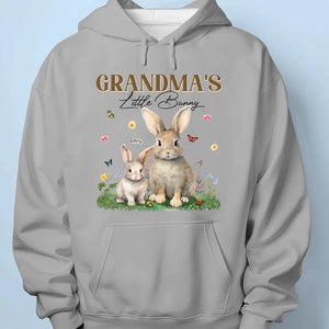 Grandma's Little Bunny - Family Personalized Custom Unisex T-shirt, Hoodie, Sweatshirt - Mother's Day, Gift For Mom, Grandma