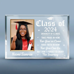 Custom Photo The Beginning Is Always Today - Family Personalized Custom Rectangle Shaped Acrylic Plaque - Gift for Graduates