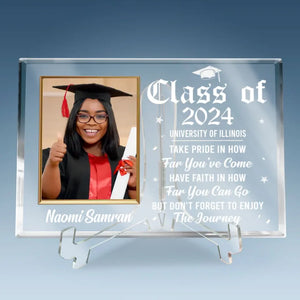 Custom Photo The Beginning Is Always Today - Family Personalized Custom Rectangle Shaped Acrylic Plaque - Gift for Graduates